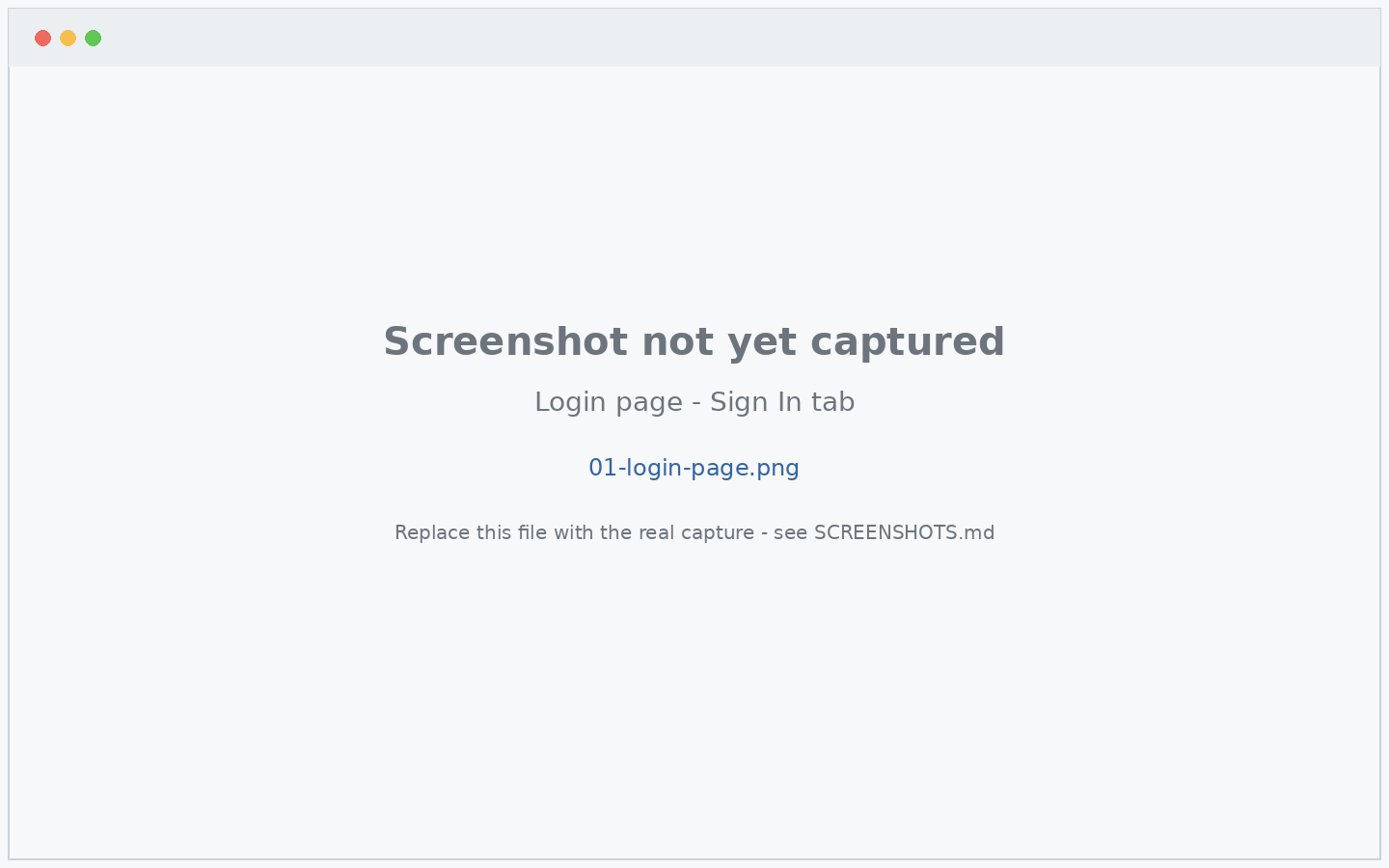 Login page with the Forgot Password link