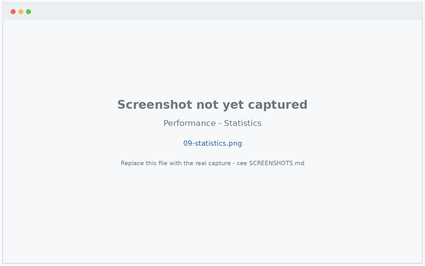 Statistics page with expandable panels